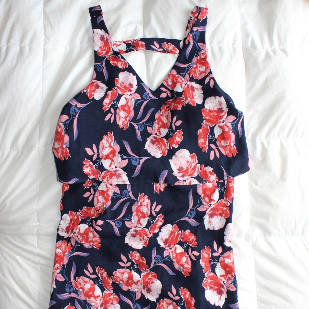 Floral Flounce Dress